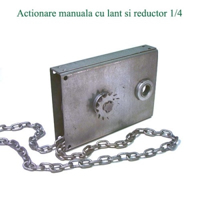 USI DE GARAJ SECTIONALE REZIDENTIALE ACTIONARE MANUALA CU REDUCTOR CU LANT